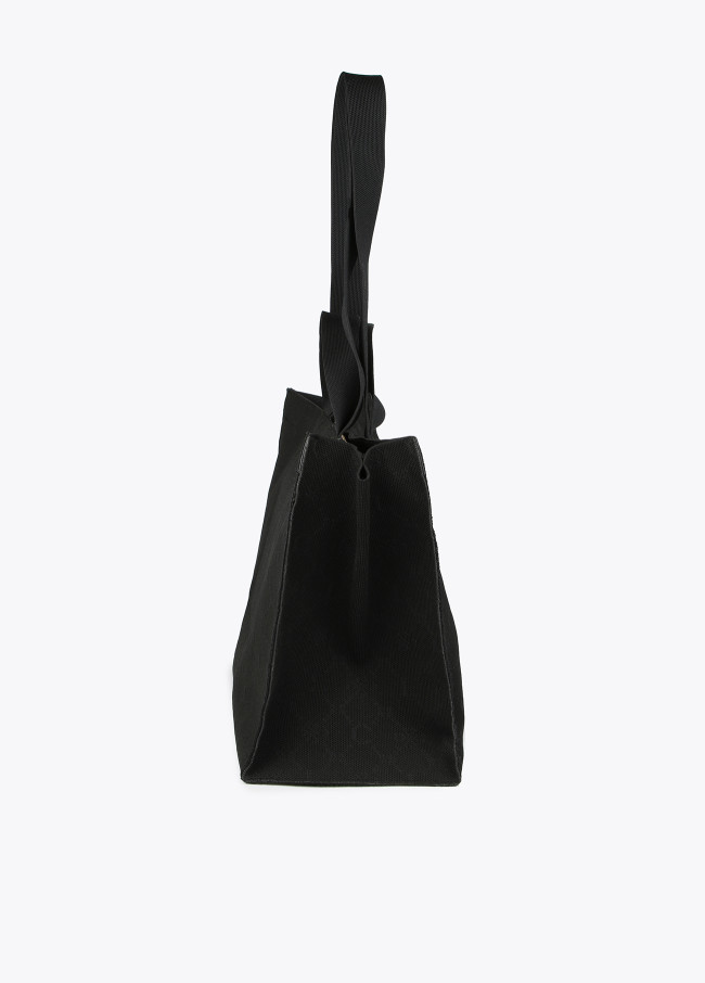 Mittelgroßer Shopper aus Monogramm-Stoff