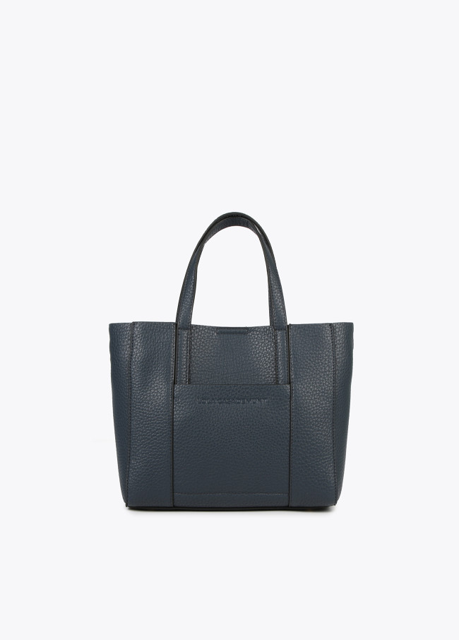 Mini borsa shopper effetto pelle