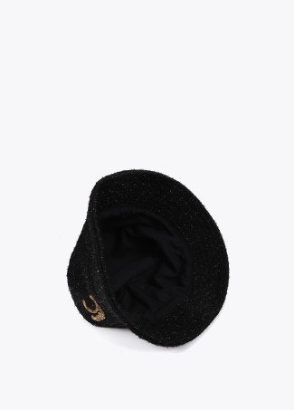 Sombrero tipo bucket tweed logo LC leopardo