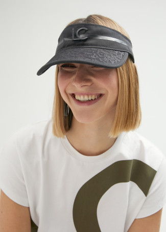 Monogram fabric visor