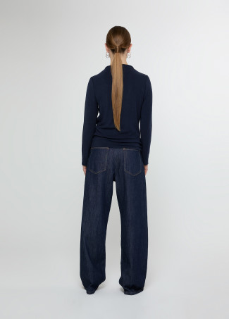 Camiseta rayas manga larga cuello perkins