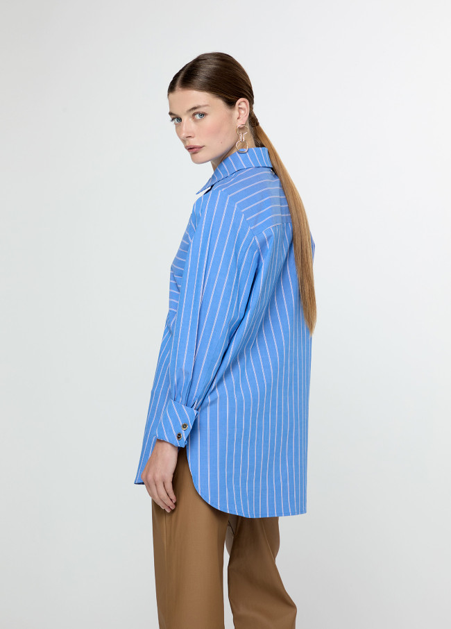 Camisa popelín de rayas