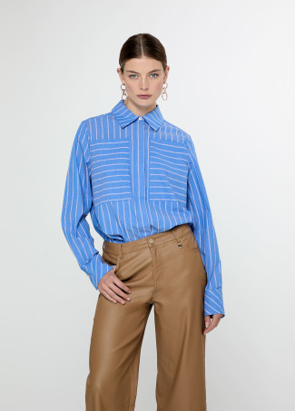 Pantalón culotte acabado encerado