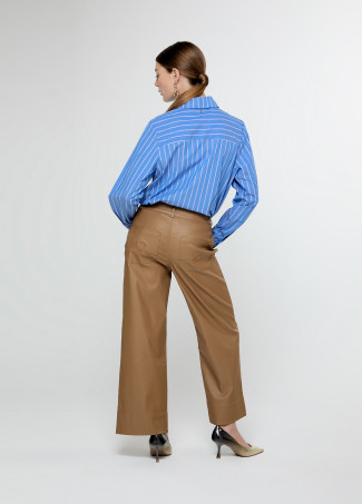 Pantalón culotte acabado encerado