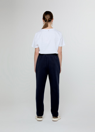 Stretch jogging trousers with waistband detail