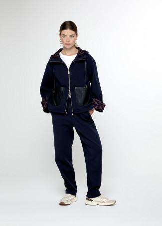 Stretch jogging trousers with waistband detail