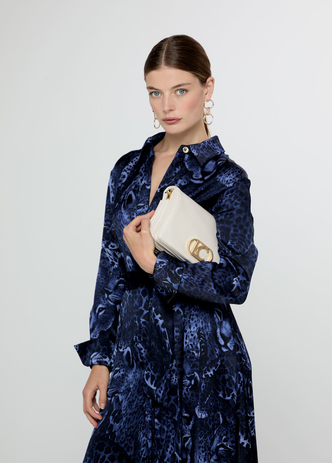 Animal Print Shirt Dress