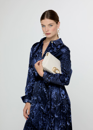 Vestido camisero estampado animal