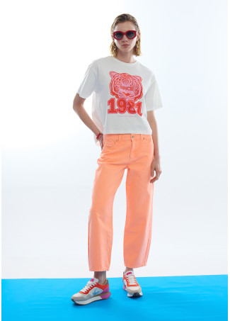 Baskets Tricolores à Plateforme en Tissus Combinés et Détails en Cuir