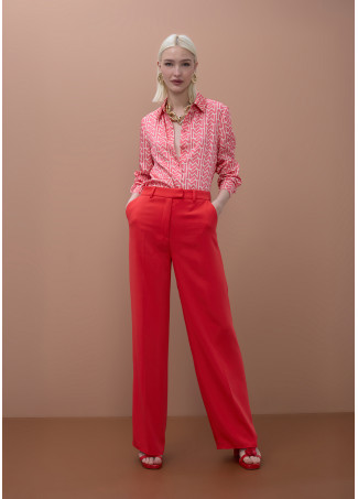 Chemise à Logo Satinée M