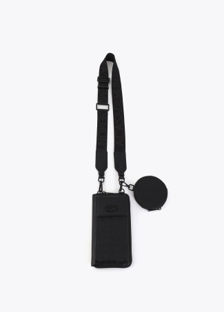 Pochette Mobile con Logo Cucito