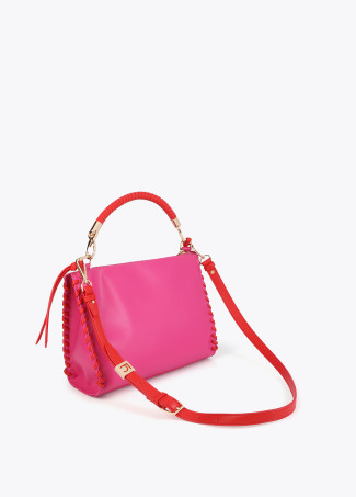 Bolso con detalle trenzado a contraste