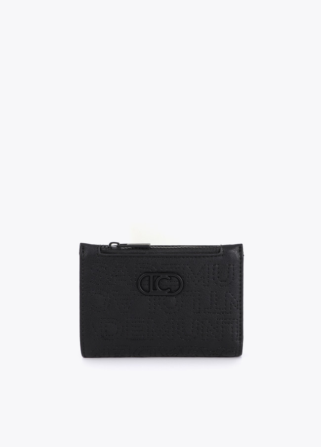 Wallet with Stitched Logo
