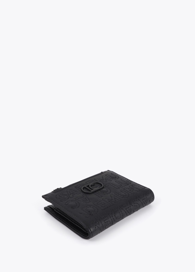 Wallet with Stitched Logo