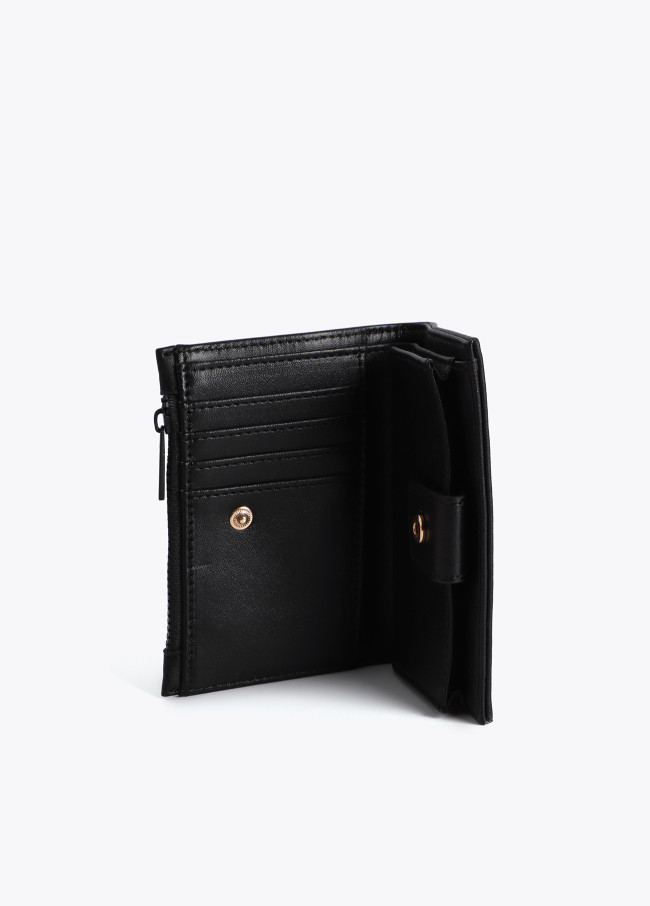 Wallet with Stitched Logo