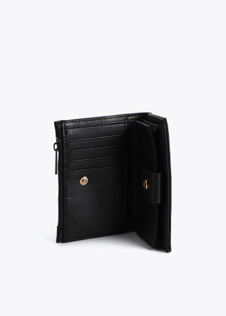 Wallet with Stitched Logo