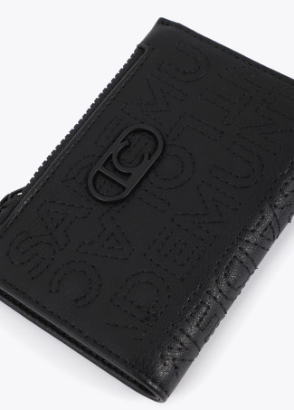 Porte-monnaie logo couture