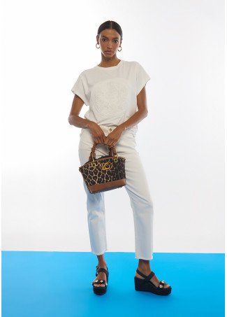 Mini borsa effetto leopardo