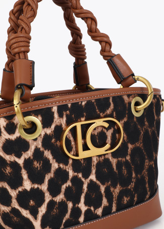 Mini borsa effetto leopardo