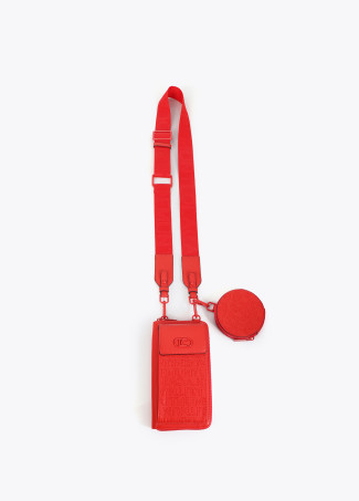 Pochette de téléphone couture logo