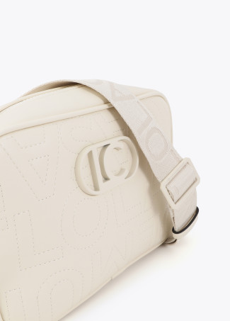 Crossbody Bag with Monogram Stitching