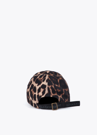 Casquette Léopard avec Détail Paillettes