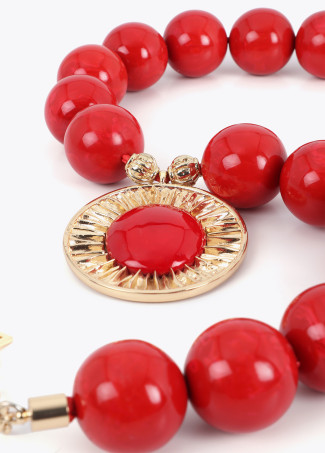 Collier Maxi Perles avec Pendentif