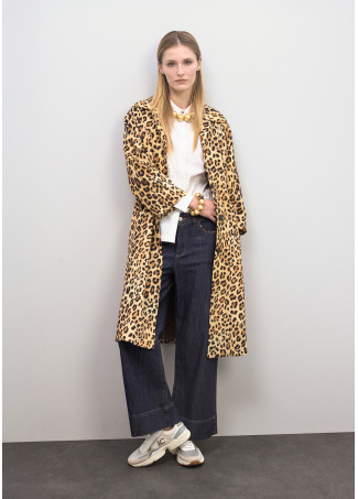 Collier Maxi Perles avec Détail Imprimé Animal