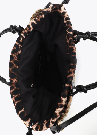 Mini cesta com alça de logotipo perfurada