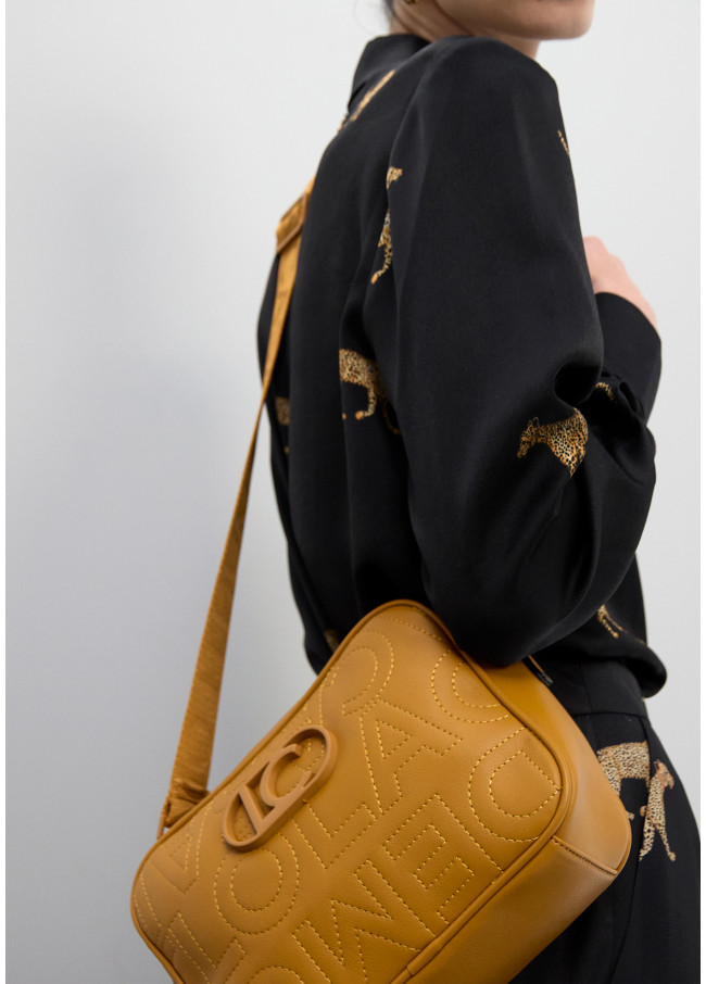 Monogram Stitching Crossbody Bag