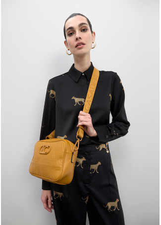 Monogram Stitching Crossbody Bag