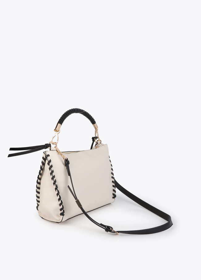 Contrasting Braided Detail Petite Bag