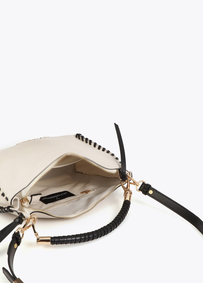 Kleine Tasche mit Geflochtenem Kontrastdetail