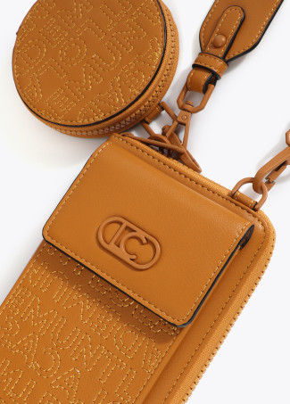 Handytasche mit Logo-Naht