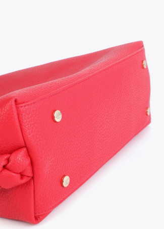 Shopper Bag with Cut-Out Metal Handle