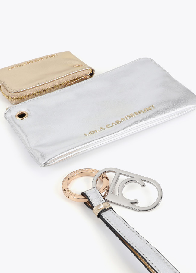 Monedero doble con colgante LC