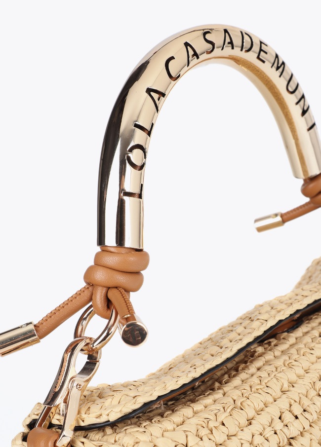Bandoulière effet paille combinée avec poignée...
