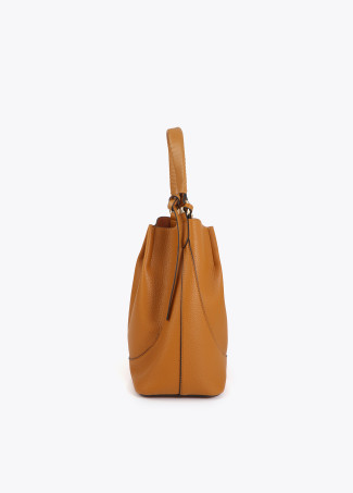 Hobo Bag Faux Leather Braided Handle and Bow