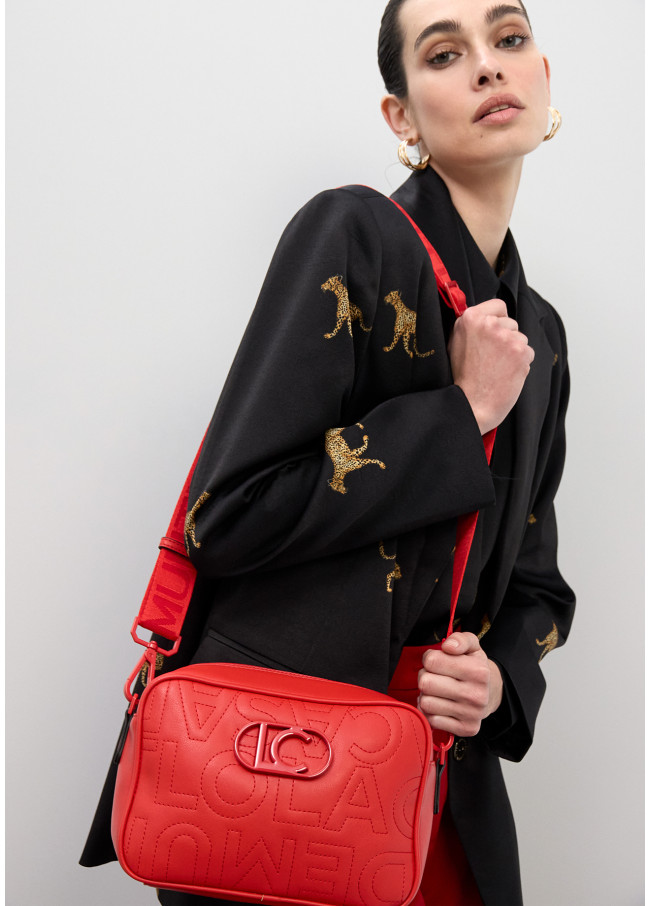 Monogram Stitching Crossbody