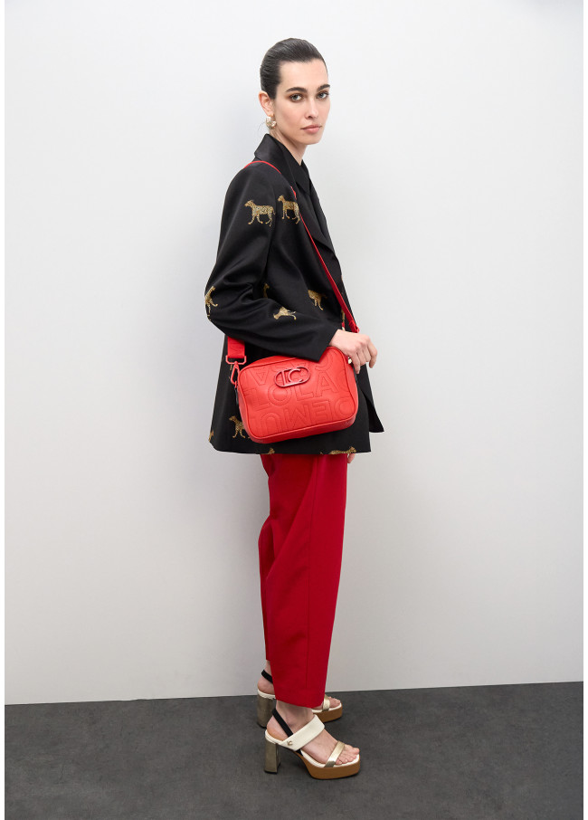 Monogram Stitching Crossbody