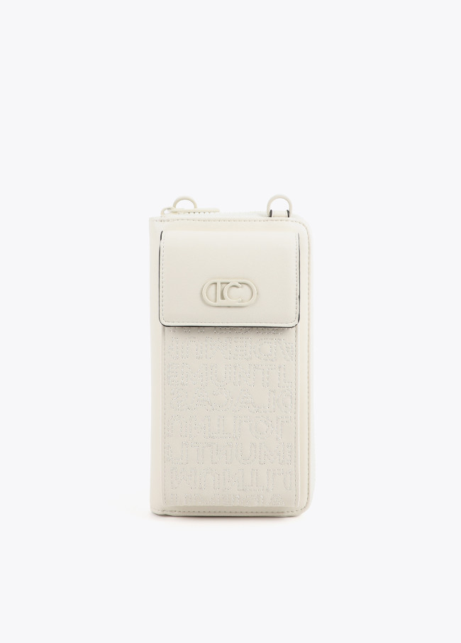 Pochette Portacellulare con Logo Cucito