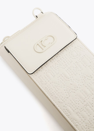 Handytasche mit Logo-Nähten