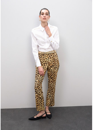 Cintura reversibile con fibbia logo ovale