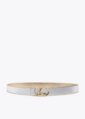 Wendegürtel mit ovaler Logobuckle