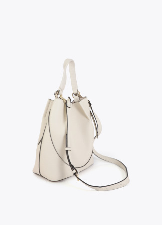 Bolso hobo efecto piel asa trenzada y lazada