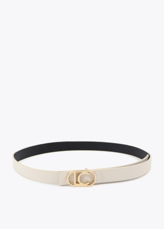 Ceinture réversible à boucle logo ovale