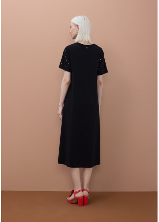 Robe à manches courtes avec clous