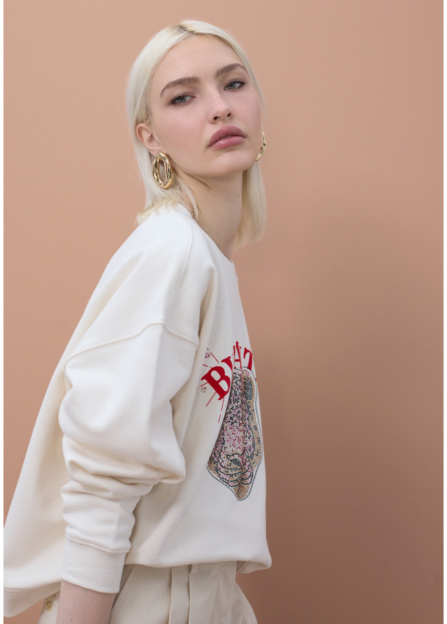 Felpa animalito di Maite con strass