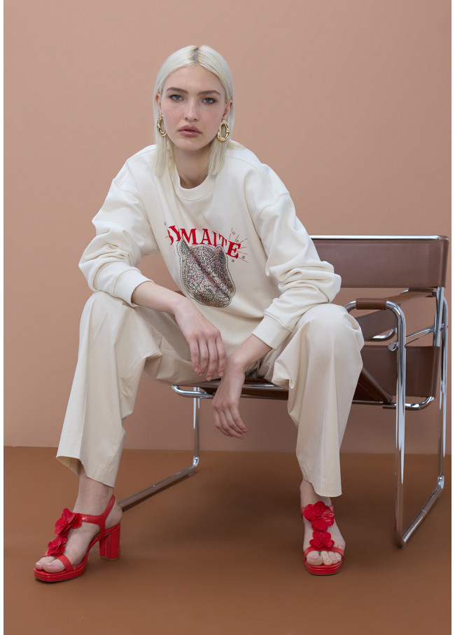 Sudadera by Maite con strass