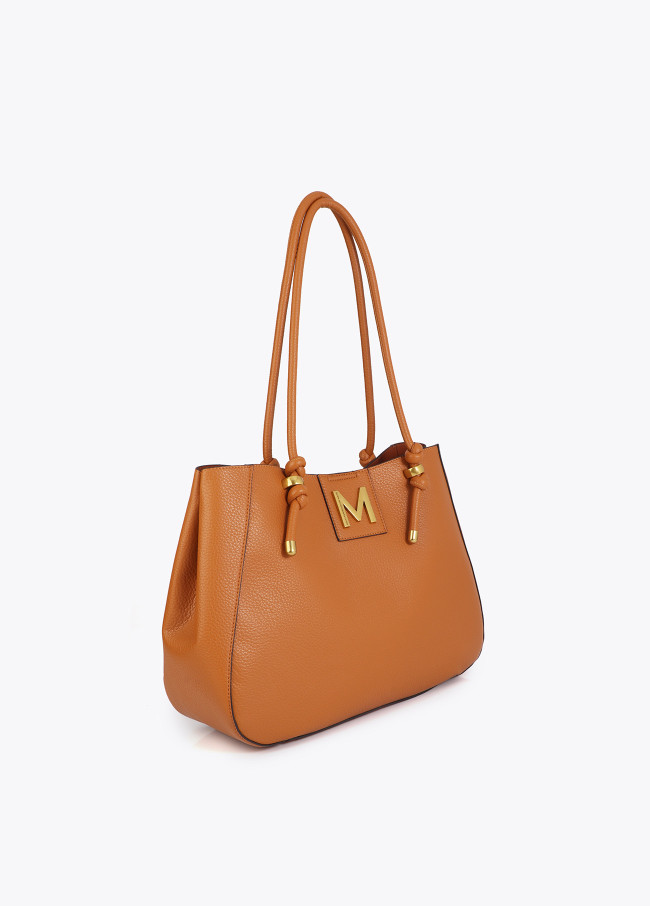 Shopper con Dettagli Metallici